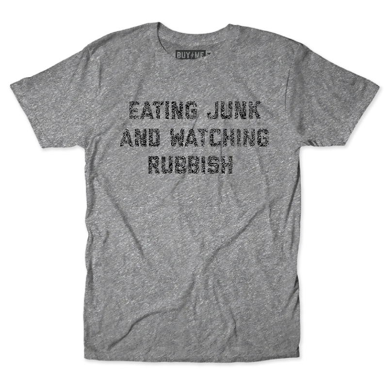 Regular Fit T-Shirts-Eating Junk Tee