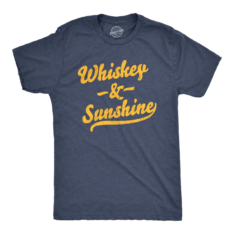 Green T-Shirts-Whiskey And Sunshine Men's T Shirt