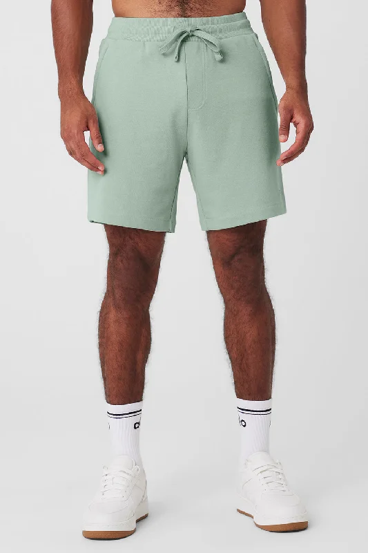 Relaxed Fit Shorts-Chill Short - Icy Sage