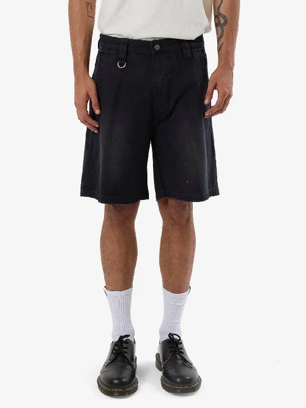 Men’s Hiking Shorts-Thrills Union Slacker Work Short - Washed Black