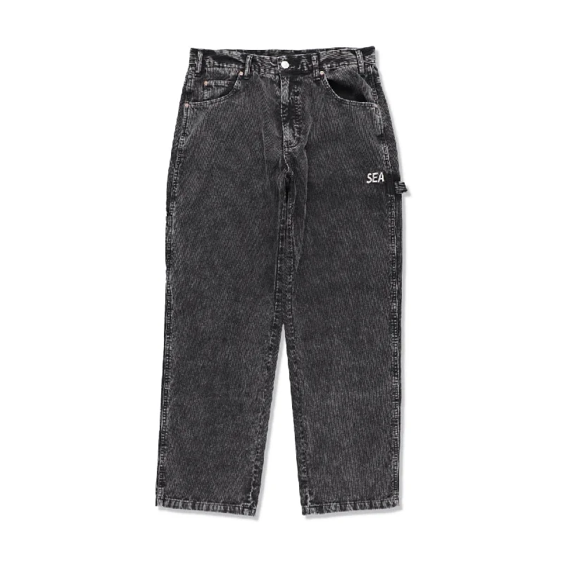 Relaxed Fit Denim Shorts-WASH CORDUROY PANT