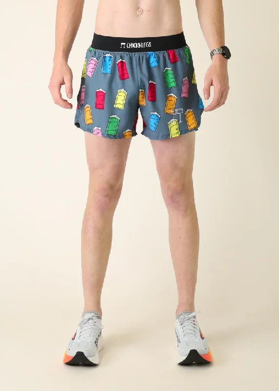 Classic Bermuda Shorts-Men's Porta Potty 4" Half Split Shorts