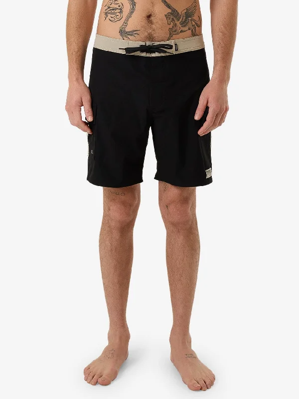 Relaxed Fit Sweat Shorts-Be Adorned Boardshort - Black