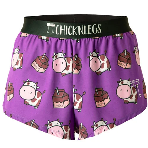 Fitness Running Shorts-Men's Choccy Cows 2" Split Shorts