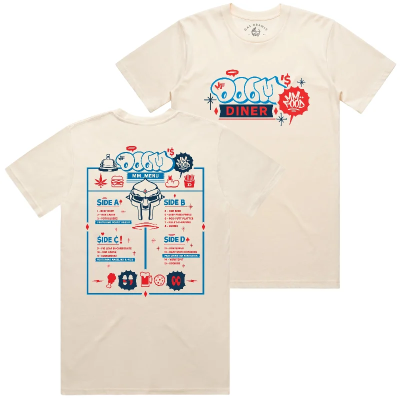 Neon T-Shirts-MF DOOM - DOOM's Diner Shirt (Ecru)