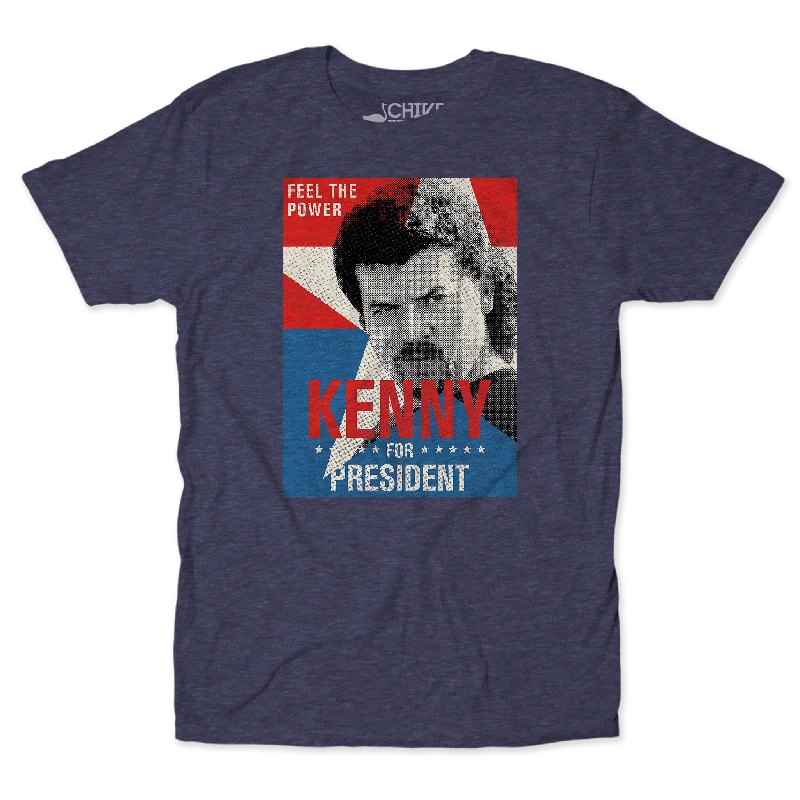 Retro Logo T-Shirts-Kenny For President Unisex Tee