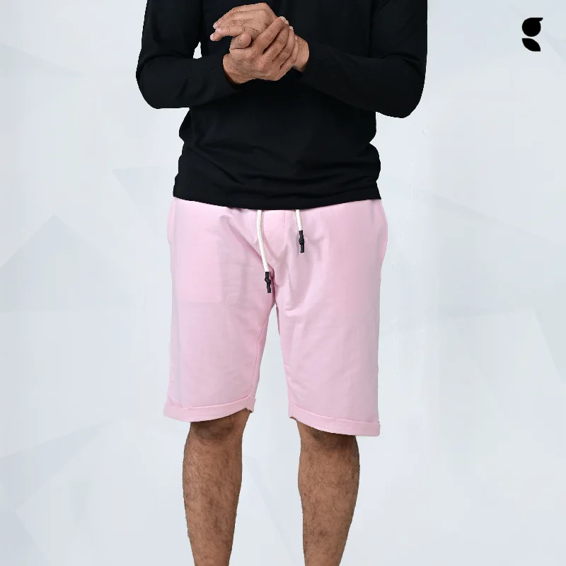 Summer Casual Chino Shorts-Sweatlock Shorts | Pink