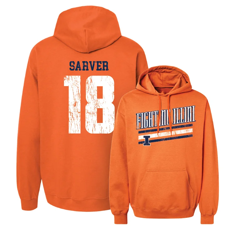 Yoga Hoodies-Orange Slant Hoodie - Kellen Sarver #18