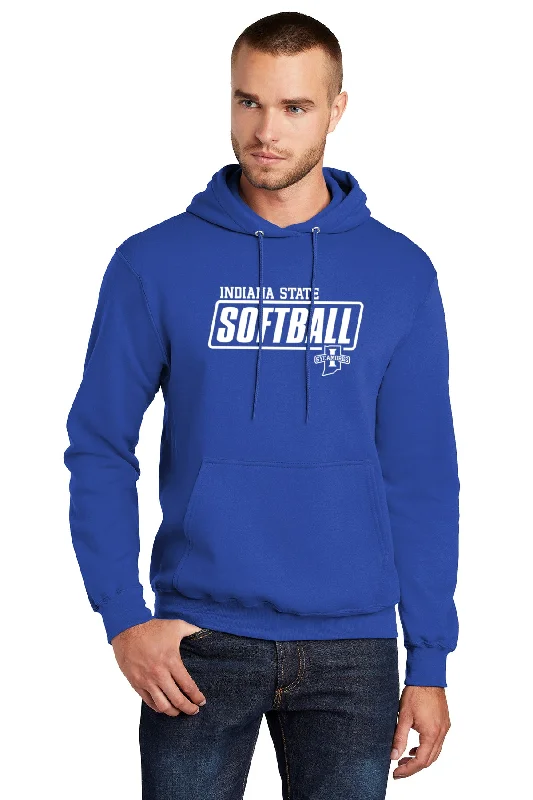 Hoodies With Detailed Embroidery-Gildan® Unisex Big Text Hoodie - Softball