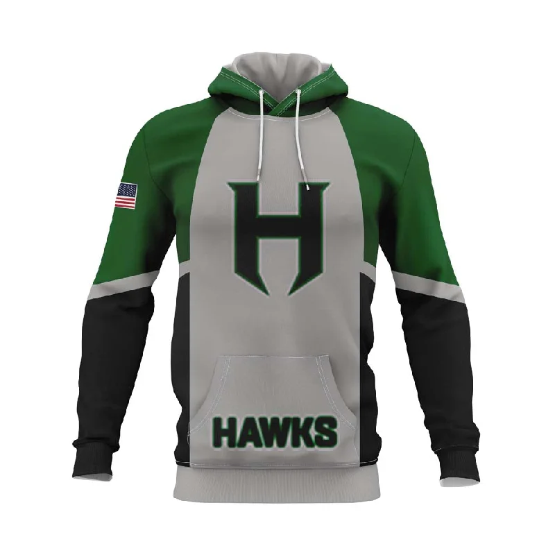 Sporty Zip Hoodies-HAZLET HAWKS Kangaroo Hoodie