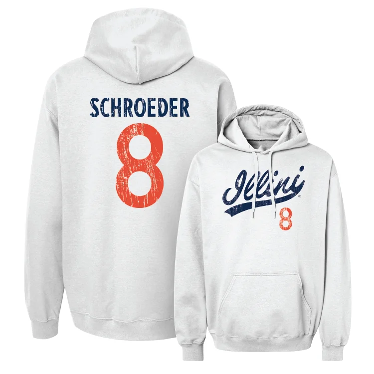 Street Style Hoodies-White Script Hoodie - Jacob Schroeder #8