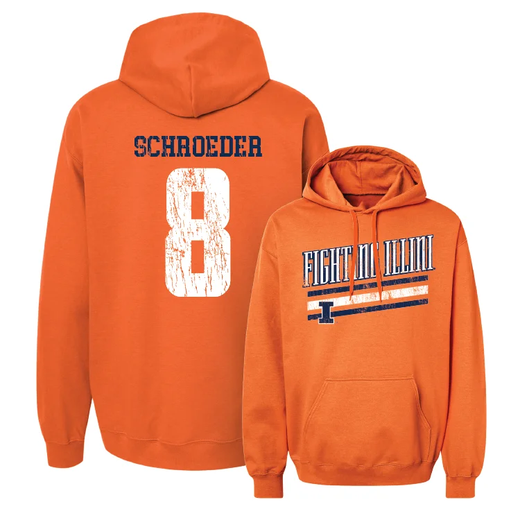 Casual Hoodie With Hood-Orange Slant Hoodie - Jacob Schroeder #8