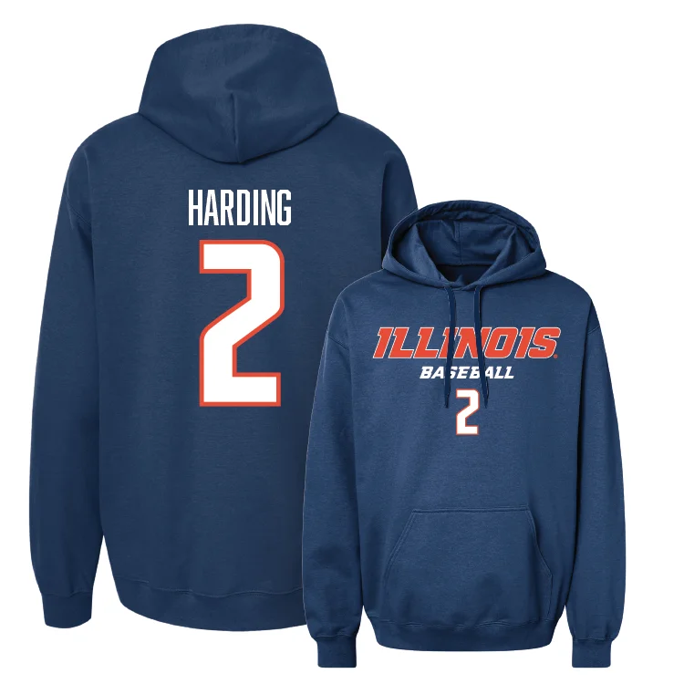 Heavyweight Hoodies-Navy Illinois Classic Hoodie - Brody Harding #2