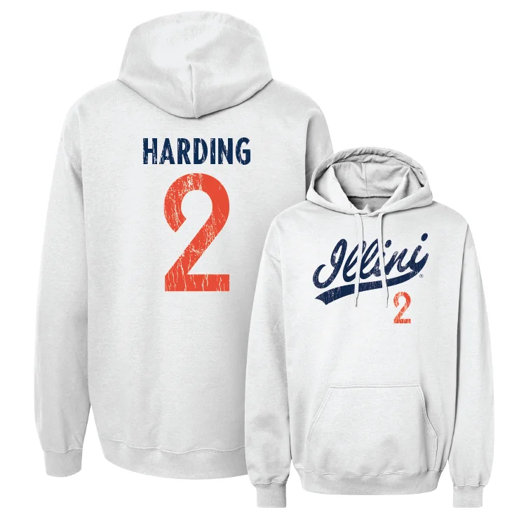 Lightweight Hoodie For Summer-White Script Hoodie - Brody Harding #2