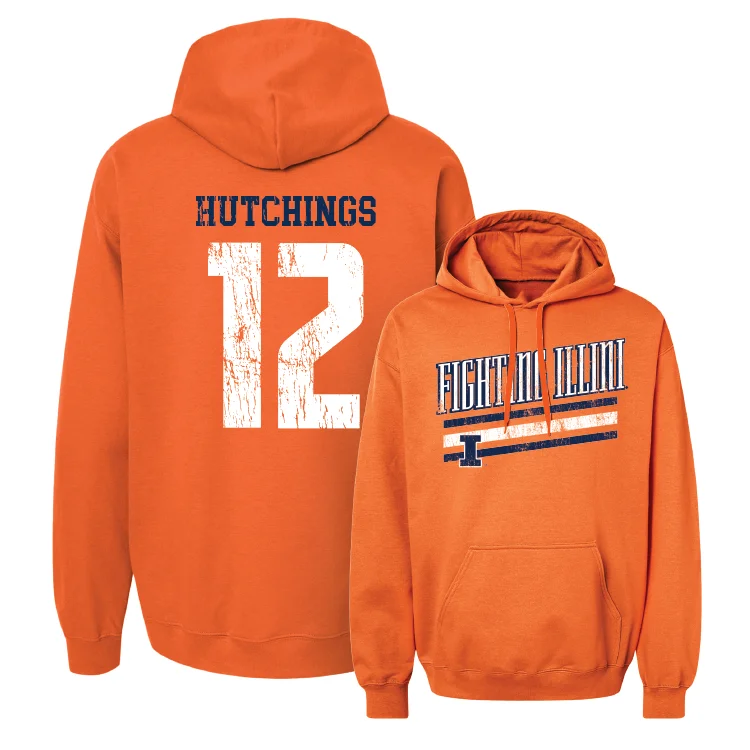 Oversized Hoodie For Women-Orange Slant Hoodie - Payton Hutchings #12