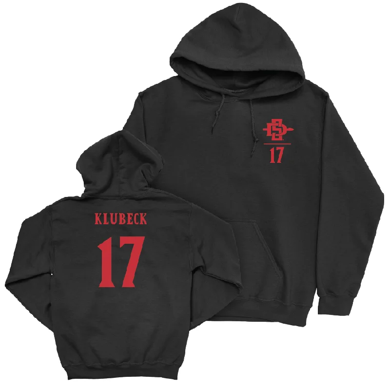 Graphic Hoodies-SDSU Baseball Black Logo Hoodie  - AJ Klubeck