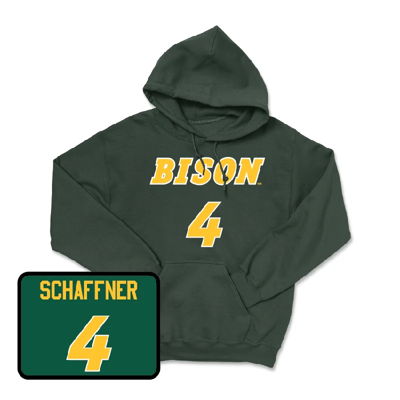 Classic Hoodies For Women-Green Baseball Player Hoodie - Jake Schaffner