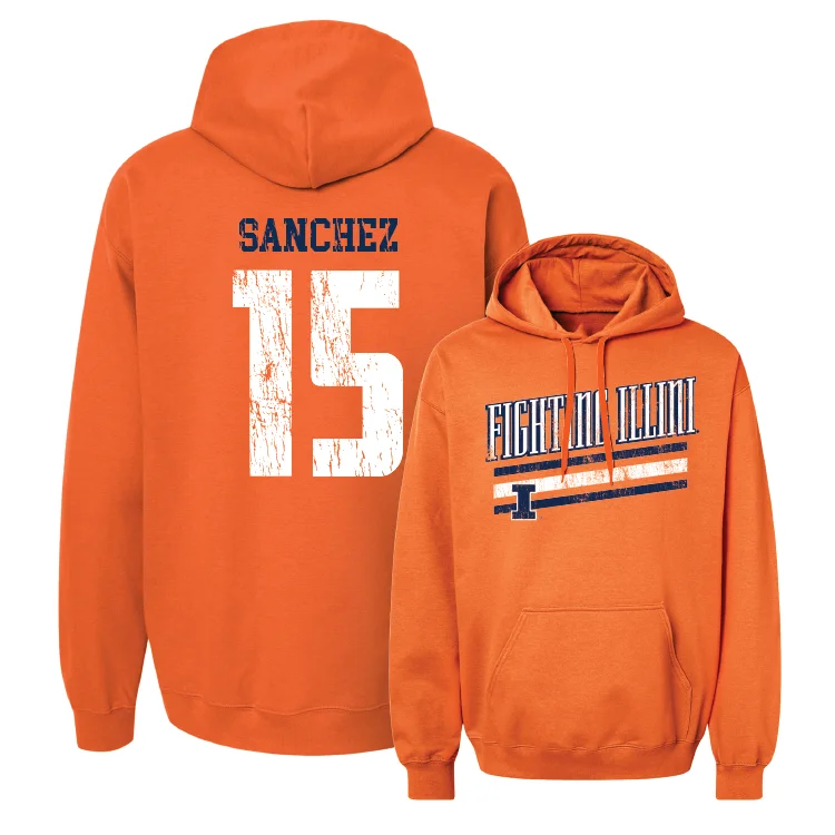 Travel Hoodies-Orange Slant Hoodie - Julius Sanchez #15