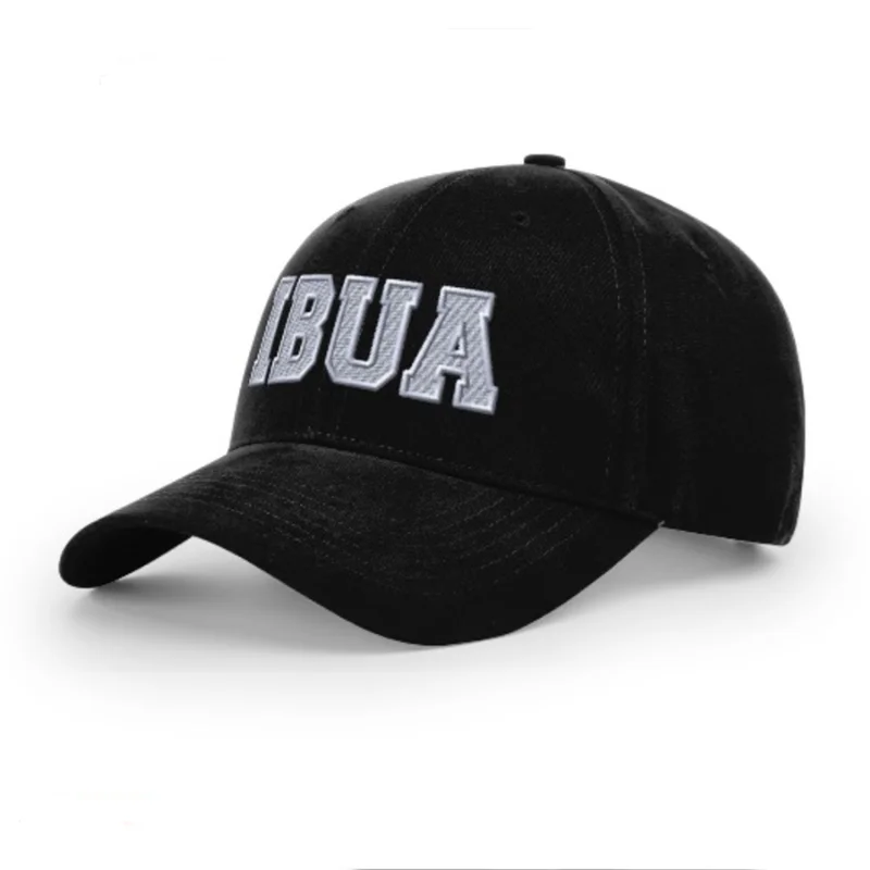 Classic Baseball Caps-IBUA Logo Black Umpire Hats